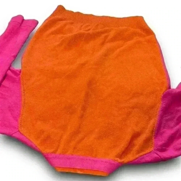 Princess Vera Wang Y2K cardigan button up sweater pink multi colorblock glitter - Picture 6 of 11